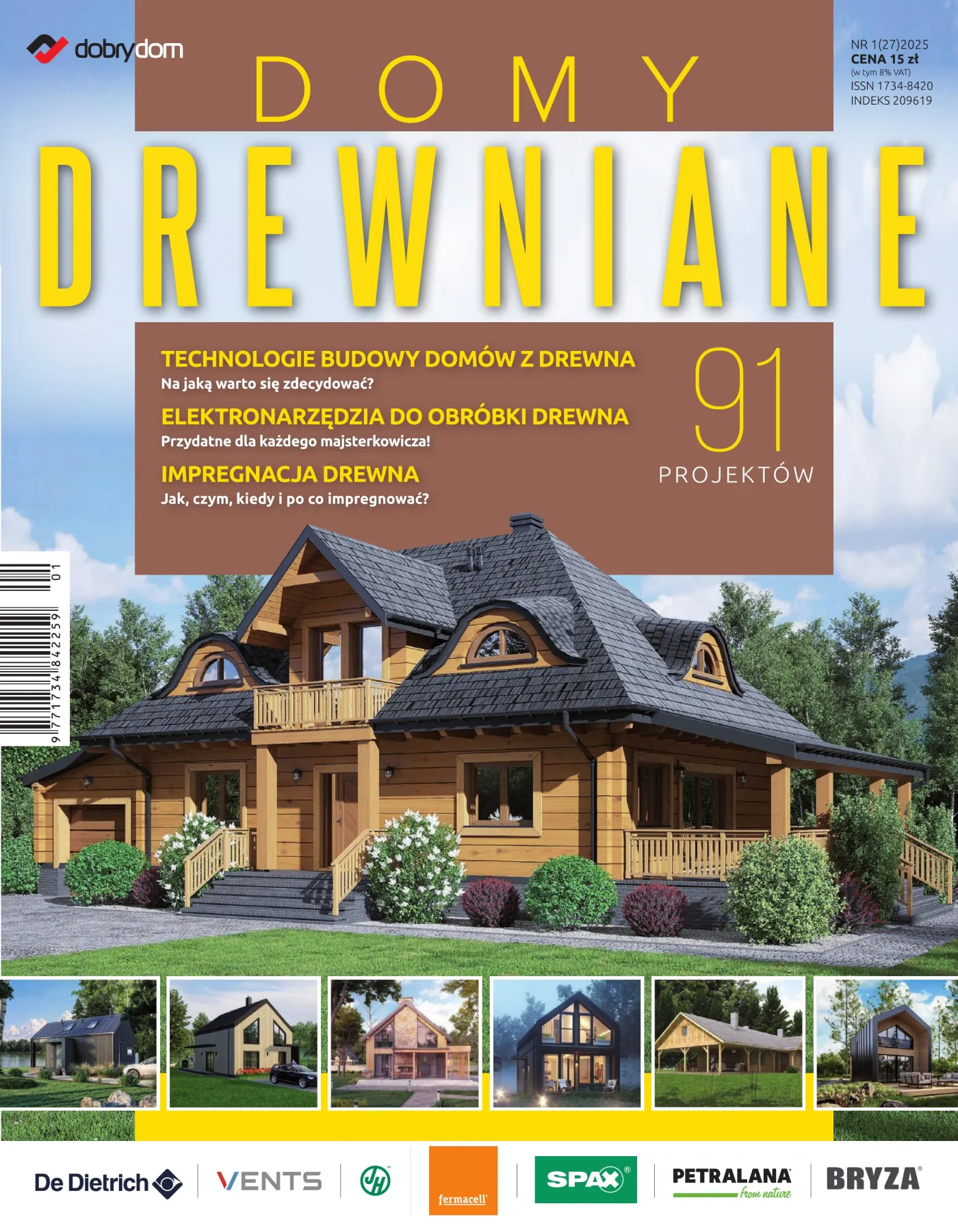 Okładka: Domy Drewniane nr 1 (27) 2025