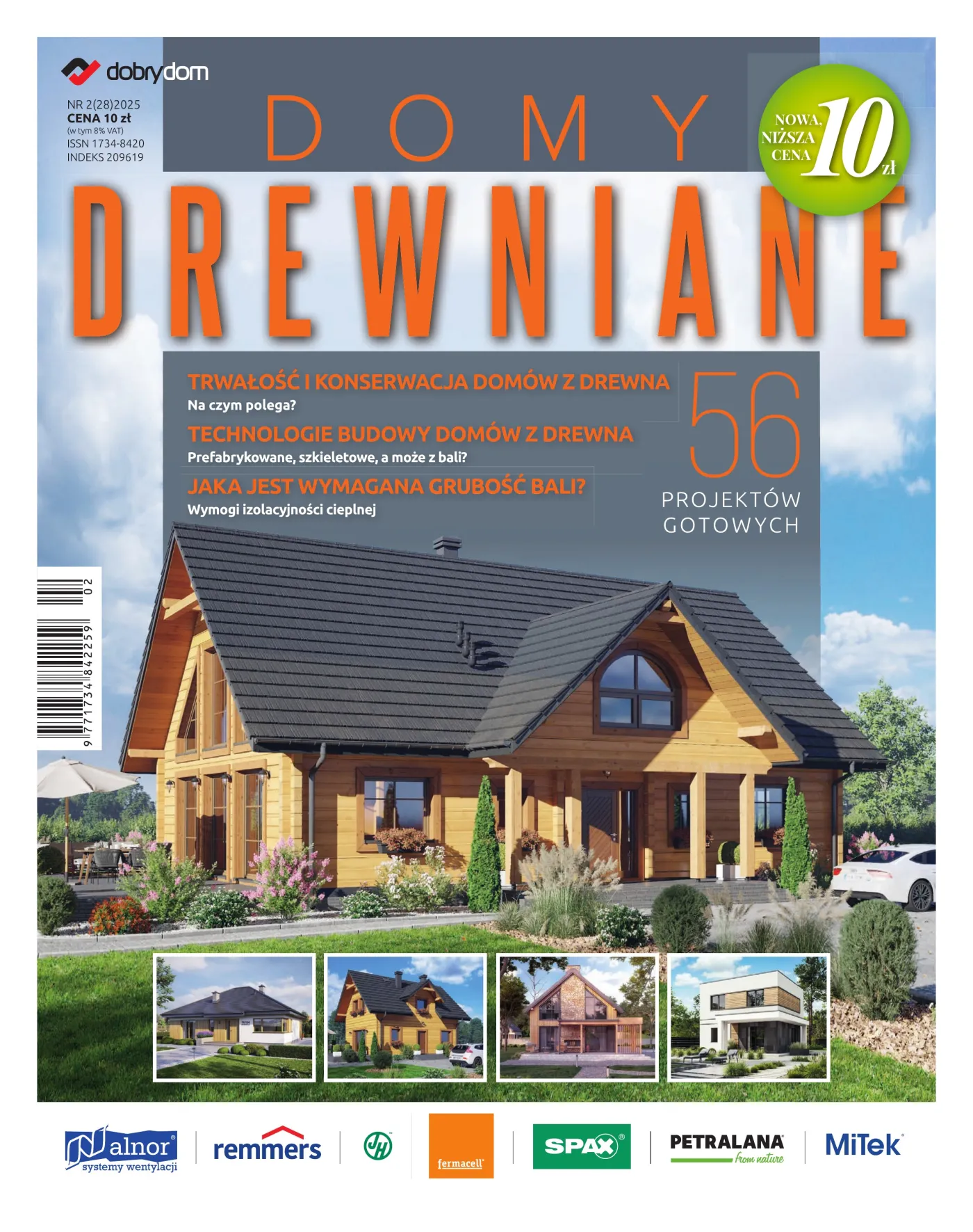 Okładka: Domy Drewniane nr 2 (28) 2025