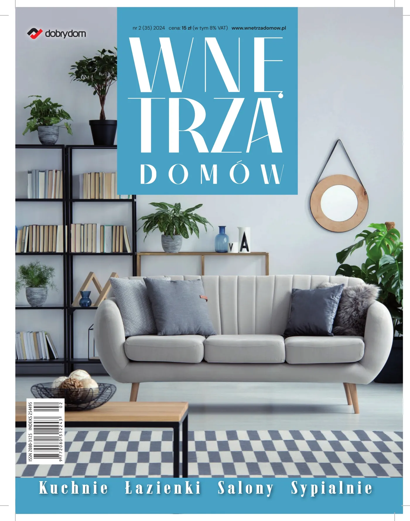 Okładka: Wnętrza Domów nr 2 (35) 2024