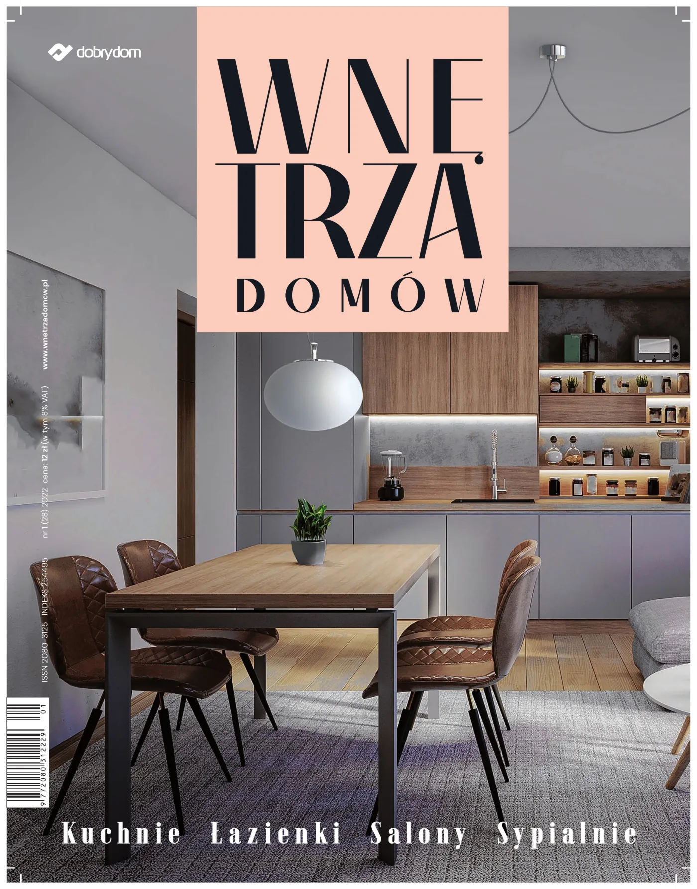 Okładka: Wnętrza Domów nr 1 (28) 2022