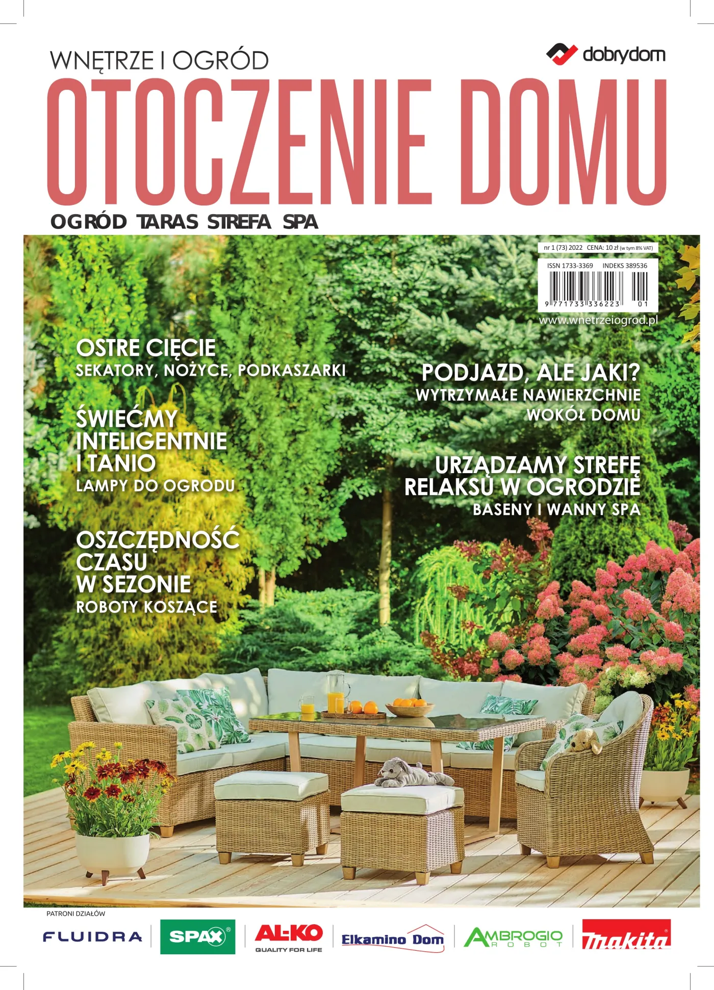 Okładka: Wnętrze i Ogród · Otoczenie Domu nr 1 (73) 2022