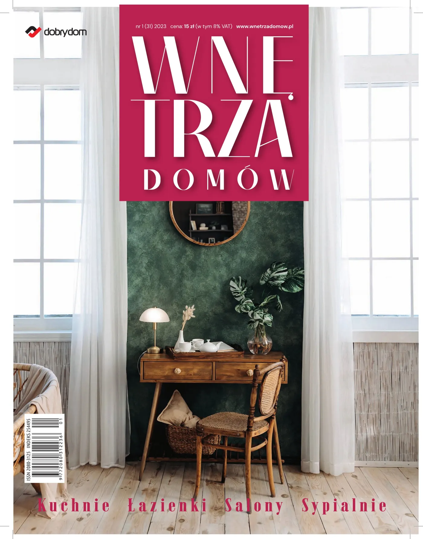Okładka: Wnętrza Domów nr 1 (31) 2023