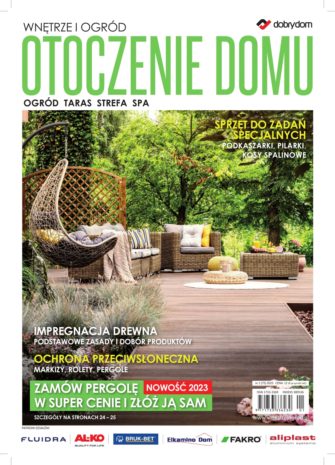 Okładka: Wnętrze i Ogród · Otoczenie Domu nr 1 (75) 2023