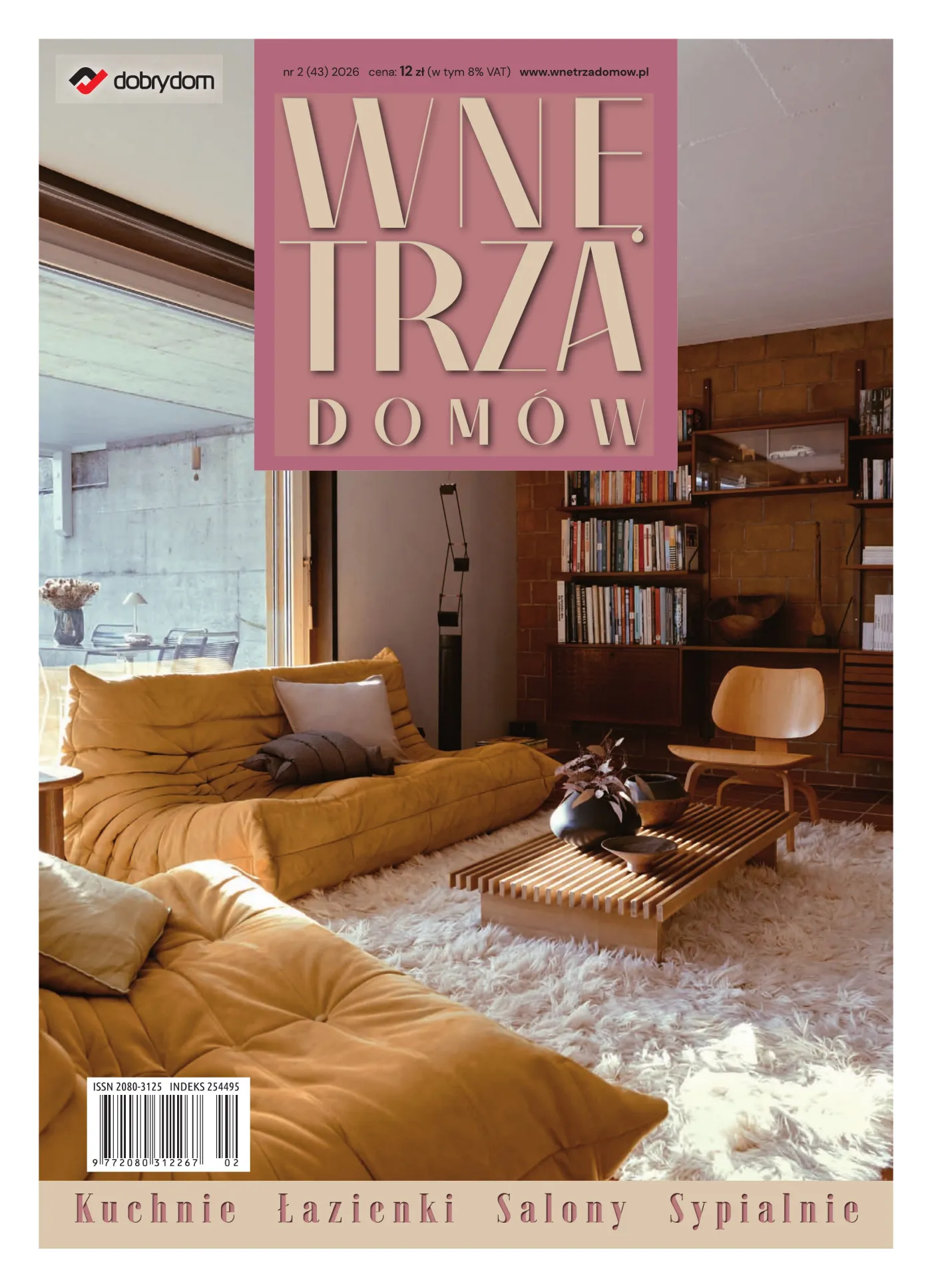 Okładka: Wnętrza Domów nr 2 (43) 2026