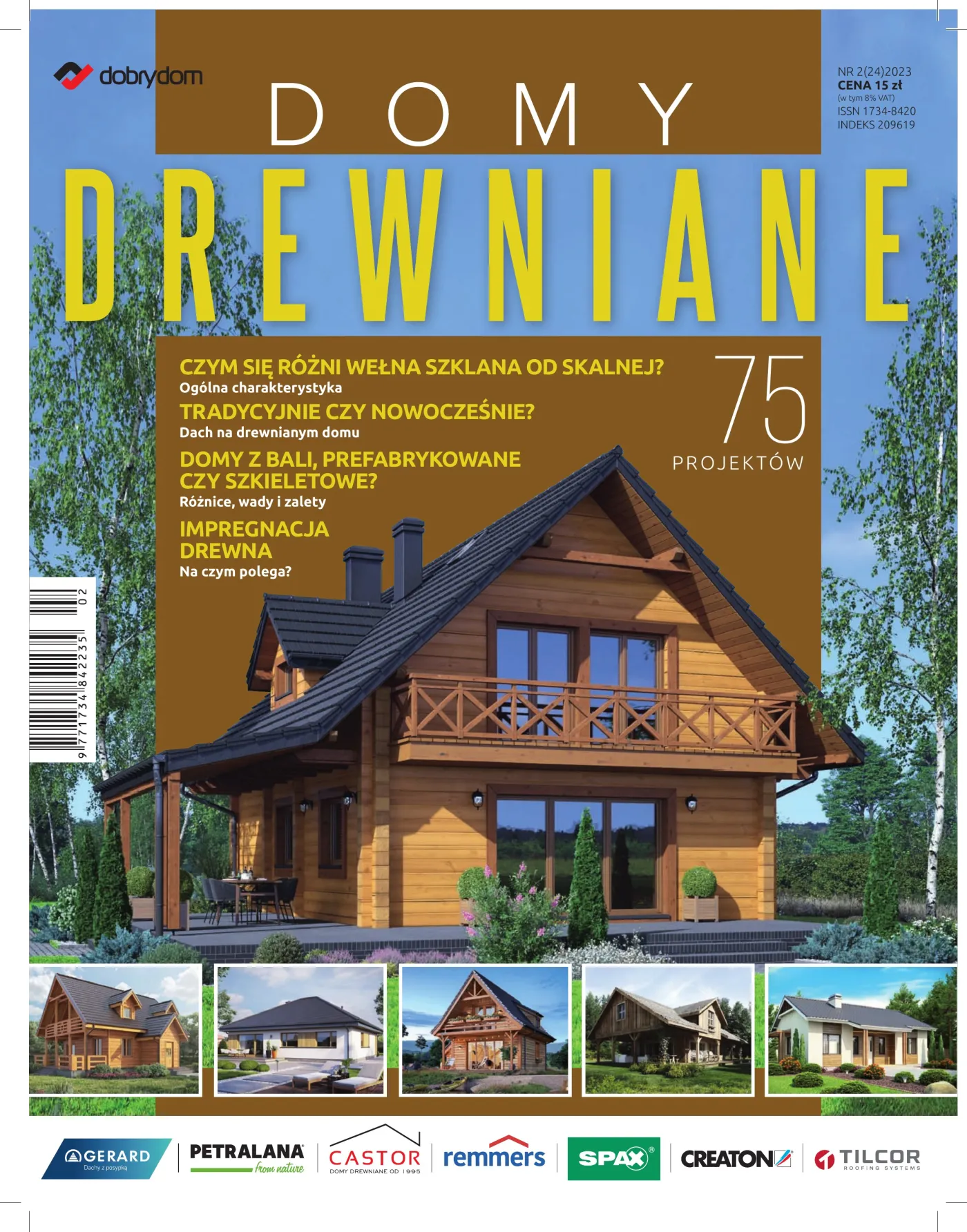 Okładka: Domy Drewniane nr 2 (24) 2023