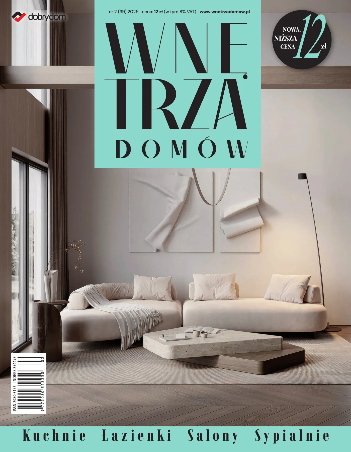 Okładka: Wnętrza Domów nr 2 (39) 2025