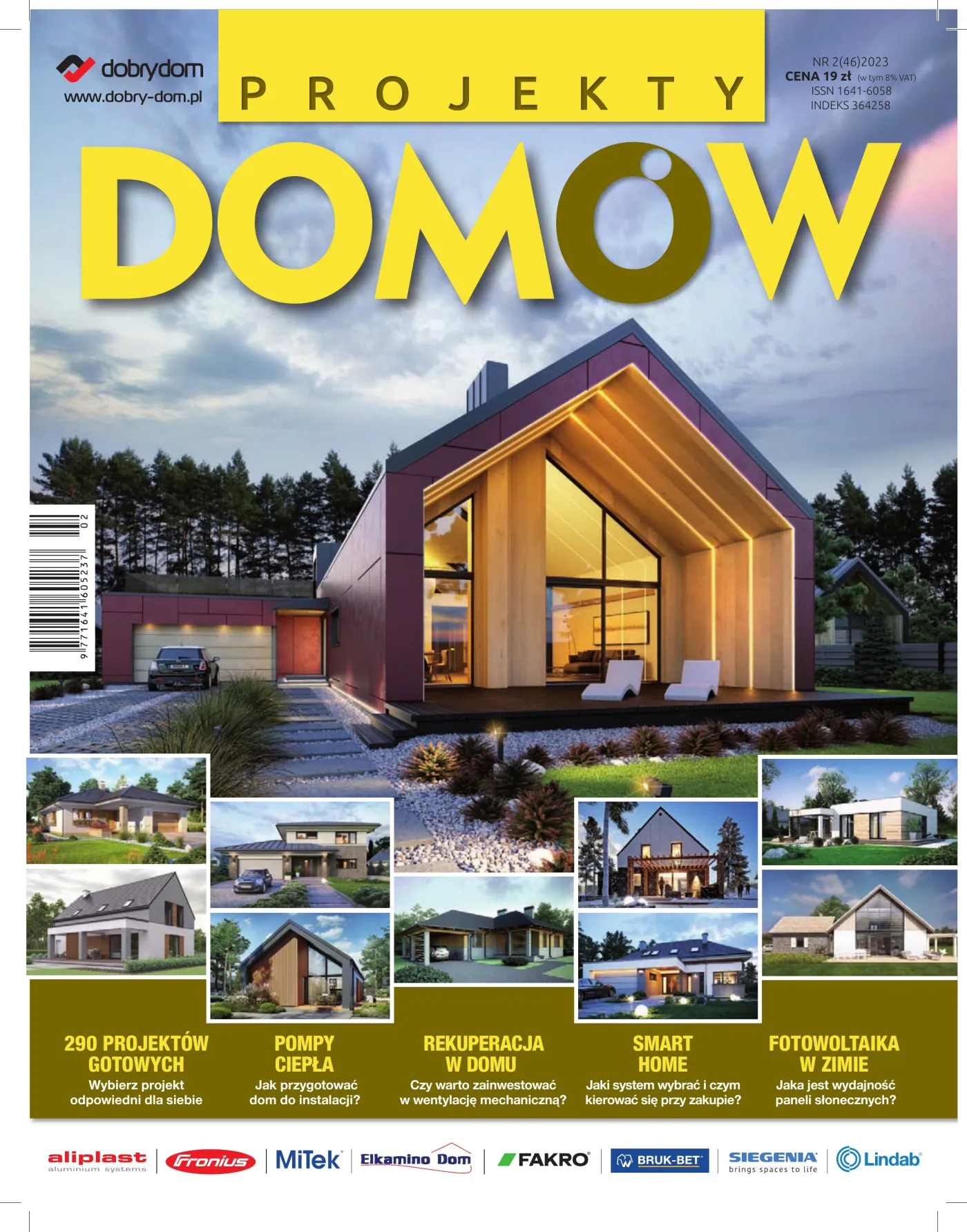 Okładka: Projekty Domów nr 2 (46) 2023