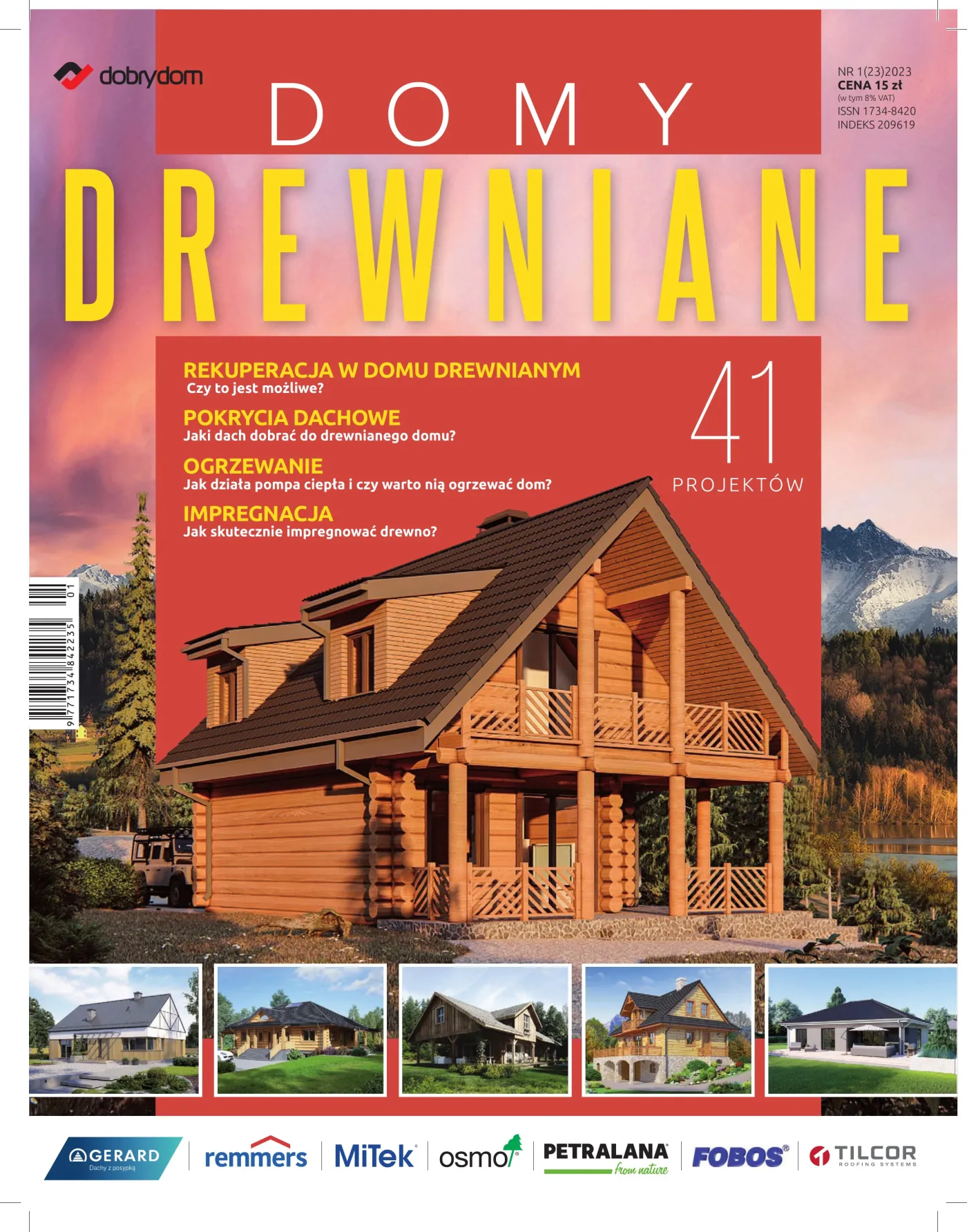 Okładka: Domy Drewniane nr 1 (23) 2023