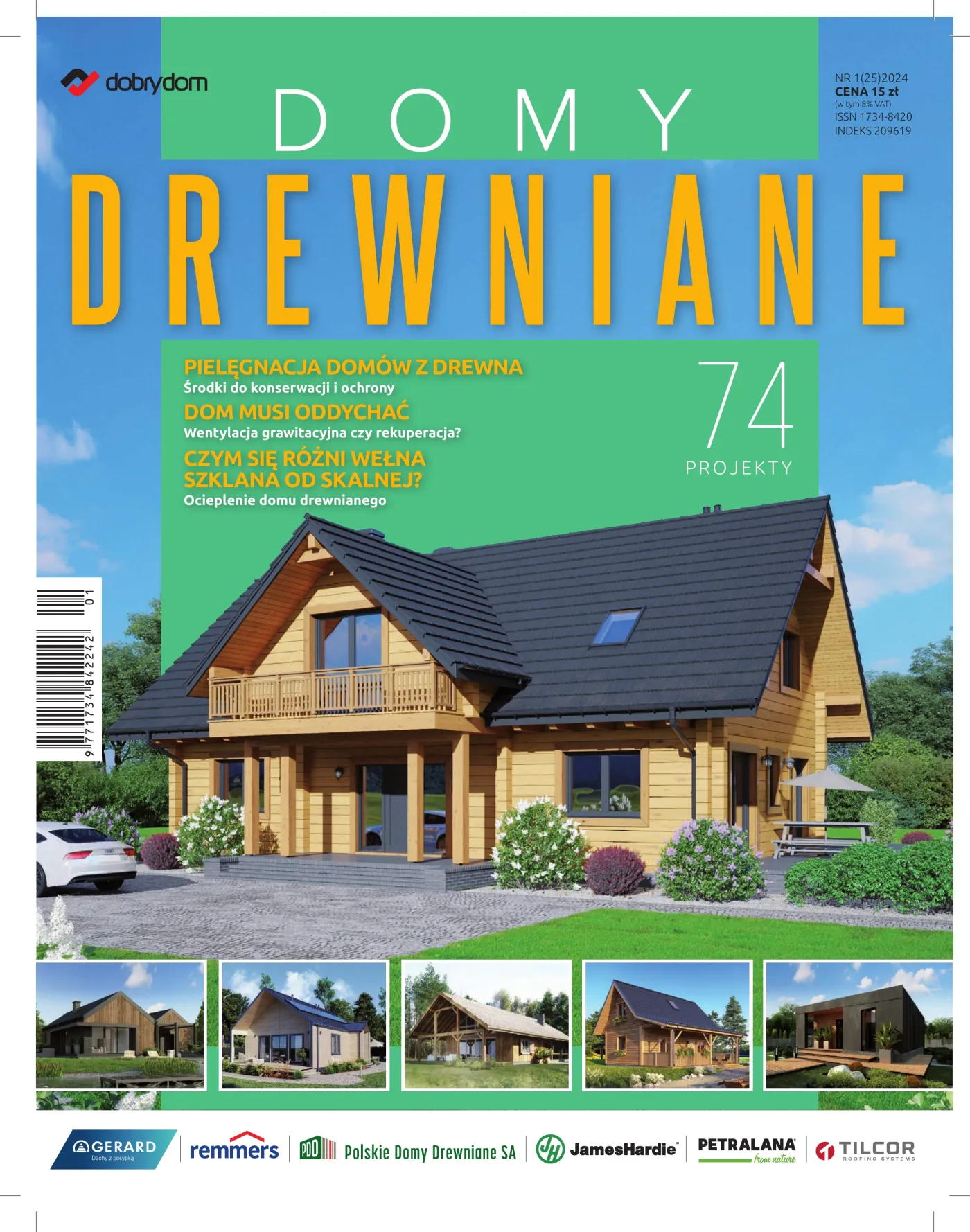 Okładka: Domy Drewniane nr 1 (25) 2024
