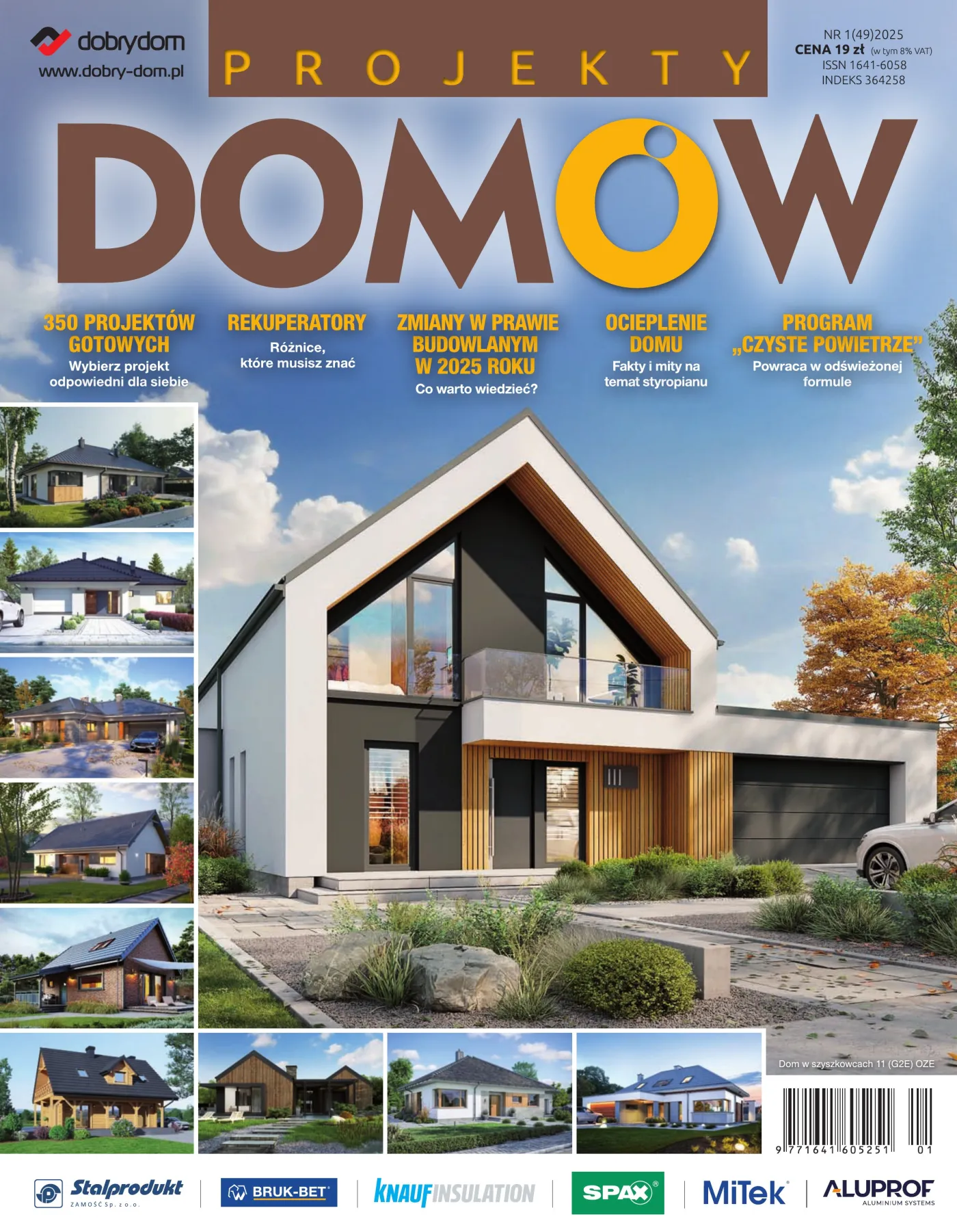 Okładka: Projekty Domów nr 1 (49) 2025