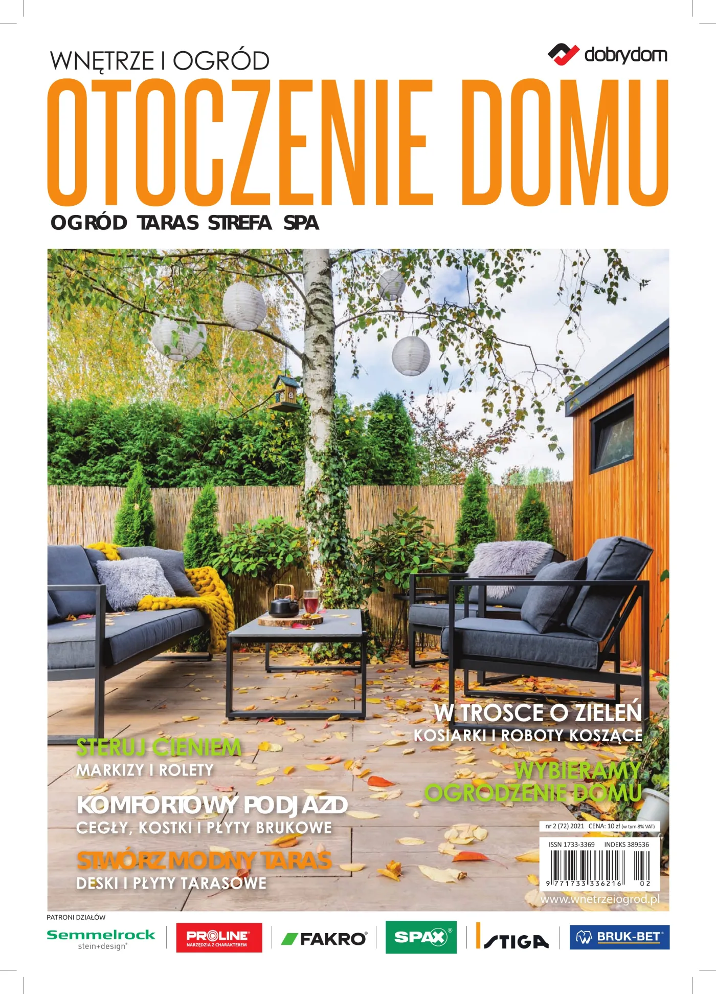 Okładka: Wnętrze i Ogród · Otoczenie Domu nr 2 (72) 2021