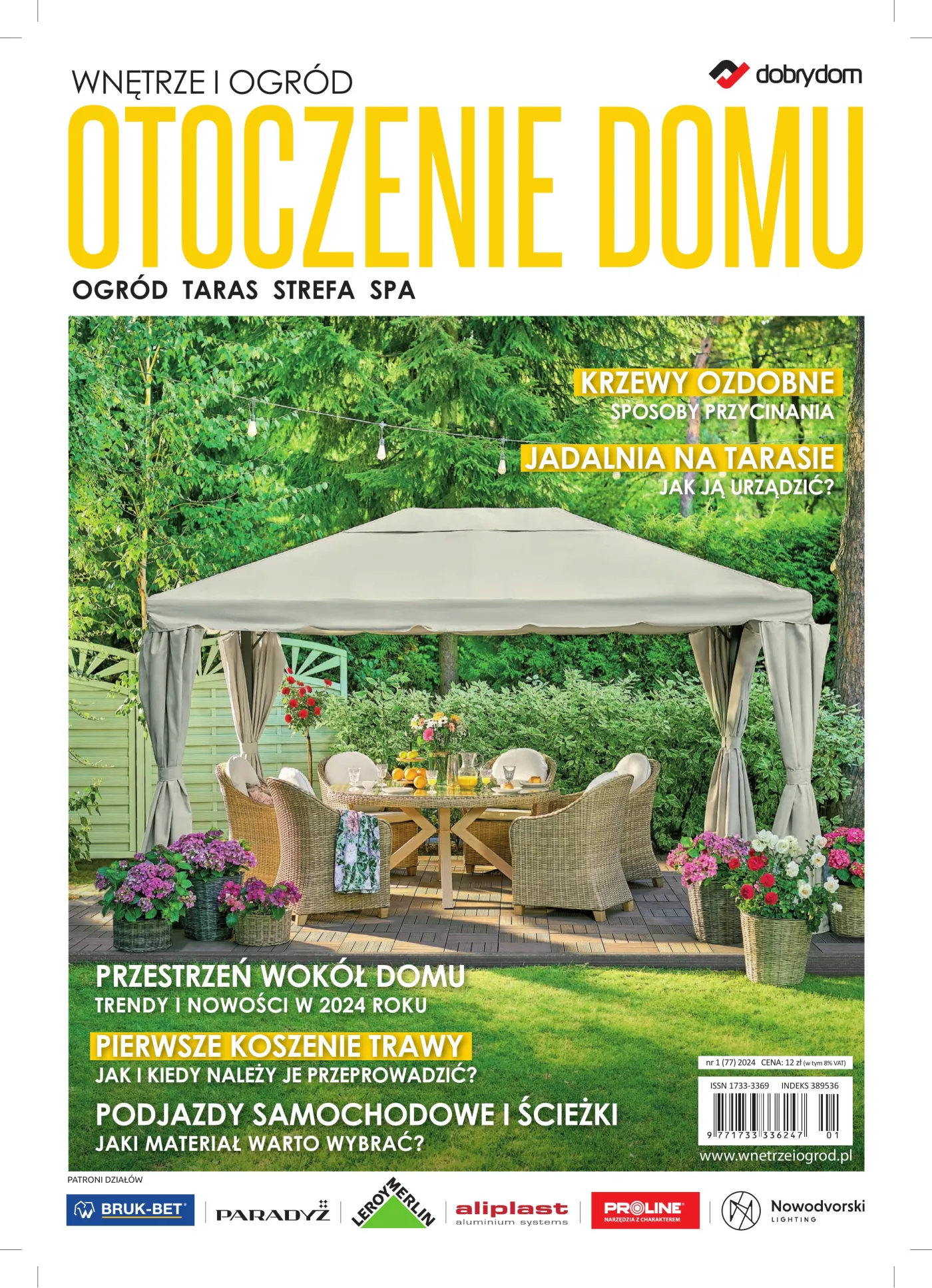 Okładka: Wnętrze i Ogród · Otoczenie Domu nr 1 (77) 2024